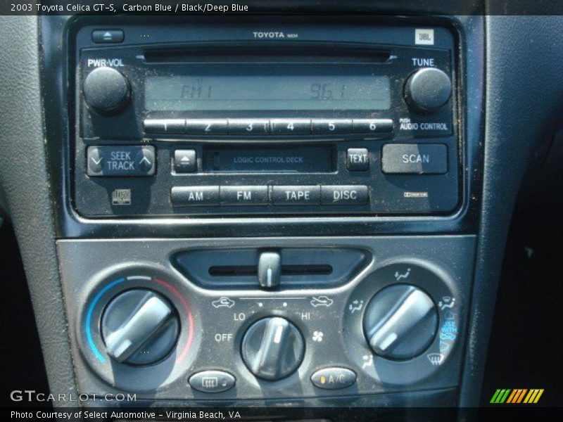 Carbon Blue / Black/Deep Blue 2003 Toyota Celica GT-S