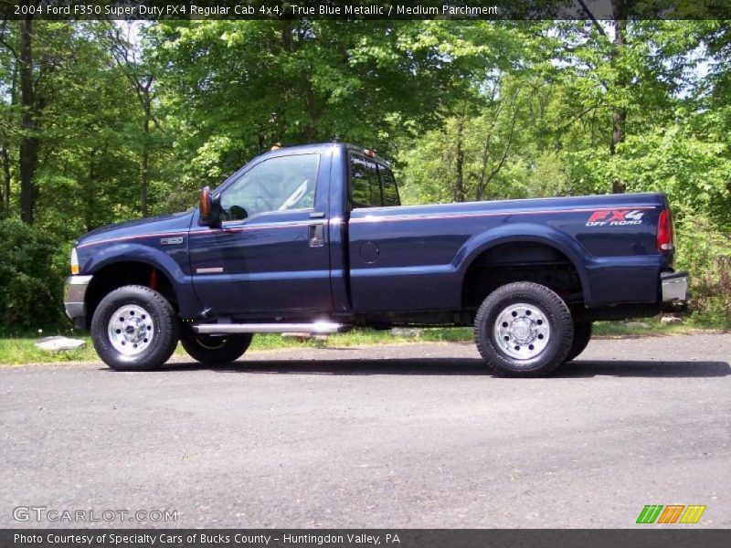 True Blue Metallic / Medium Parchment 2004 Ford F350 Super Duty FX4 Regular Cab 4x4
