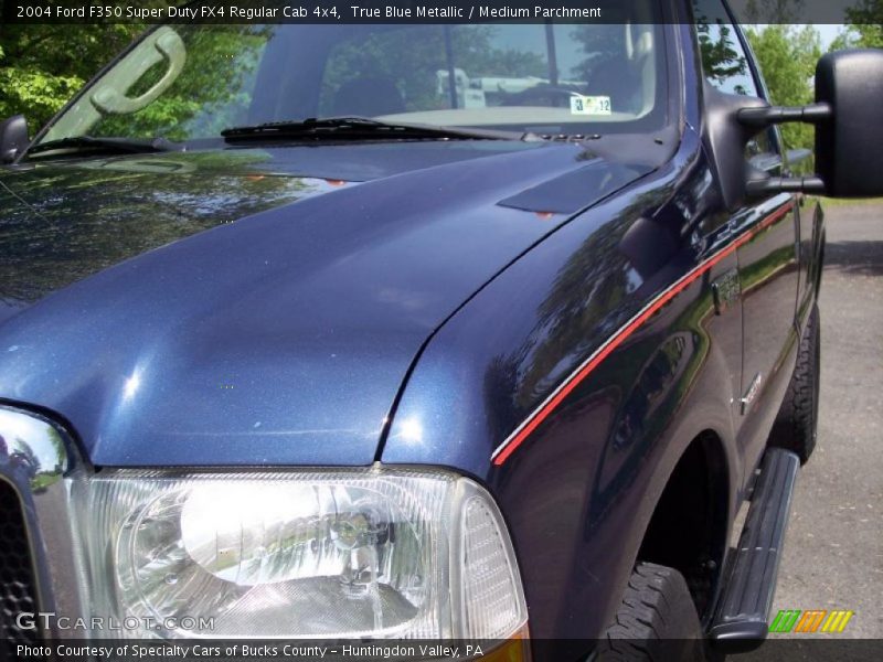 True Blue Metallic / Medium Parchment 2004 Ford F350 Super Duty FX4 Regular Cab 4x4