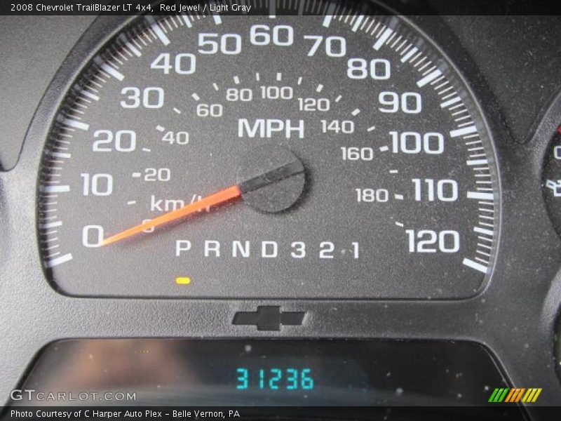 Red Jewel / Light Gray 2008 Chevrolet TrailBlazer LT 4x4