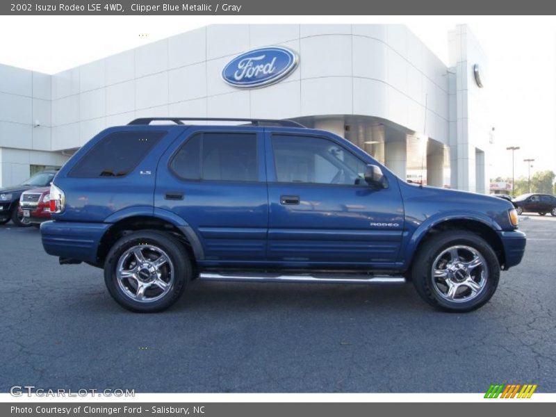 Clipper Blue Metallic / Gray 2002 Isuzu Rodeo LSE 4WD