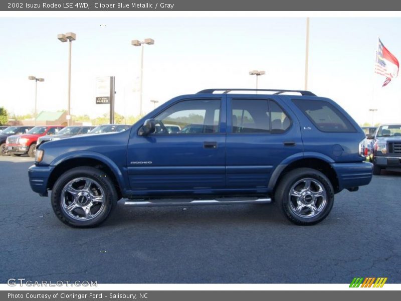 Clipper Blue Metallic / Gray 2002 Isuzu Rodeo LSE 4WD