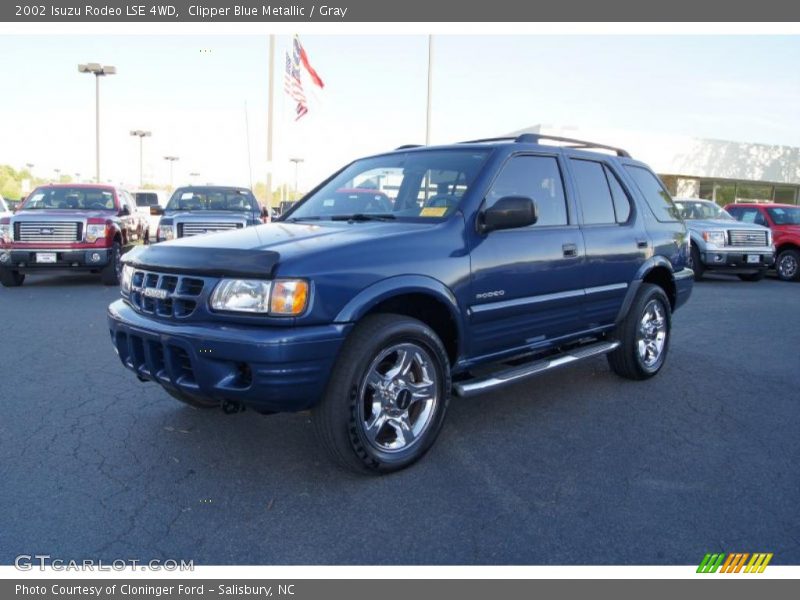 Clipper Blue Metallic / Gray 2002 Isuzu Rodeo LSE 4WD