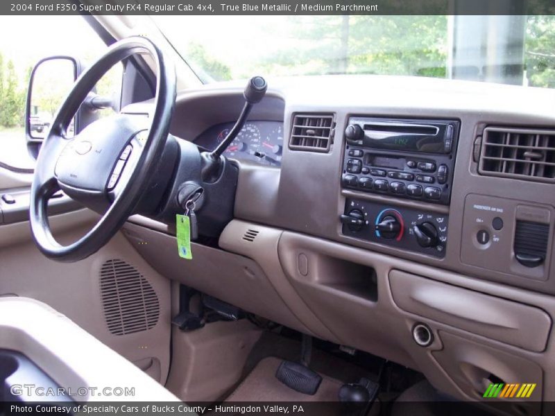 True Blue Metallic / Medium Parchment 2004 Ford F350 Super Duty FX4 Regular Cab 4x4