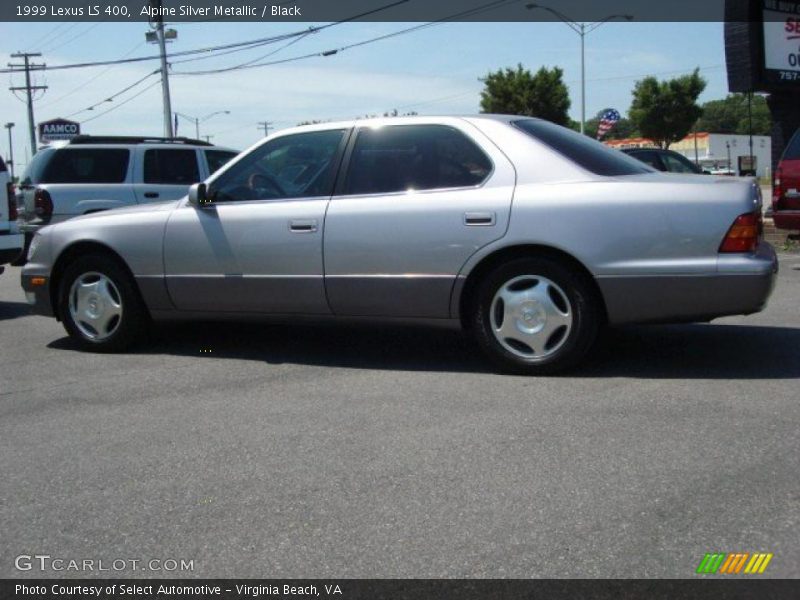 Alpine Silver Metallic / Black 1999 Lexus LS 400