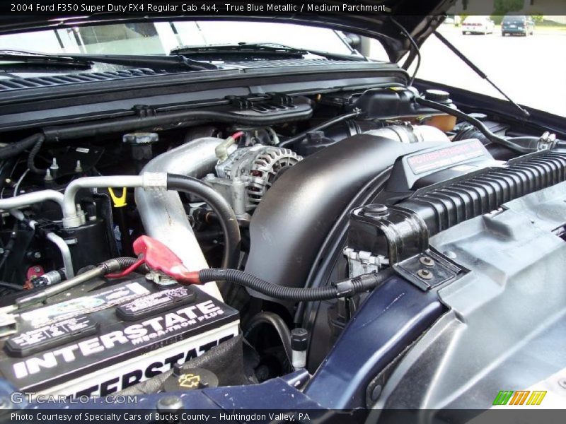 True Blue Metallic / Medium Parchment 2004 Ford F350 Super Duty FX4 Regular Cab 4x4