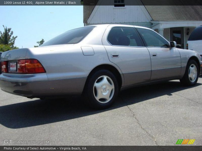 Alpine Silver Metallic / Black 1999 Lexus LS 400