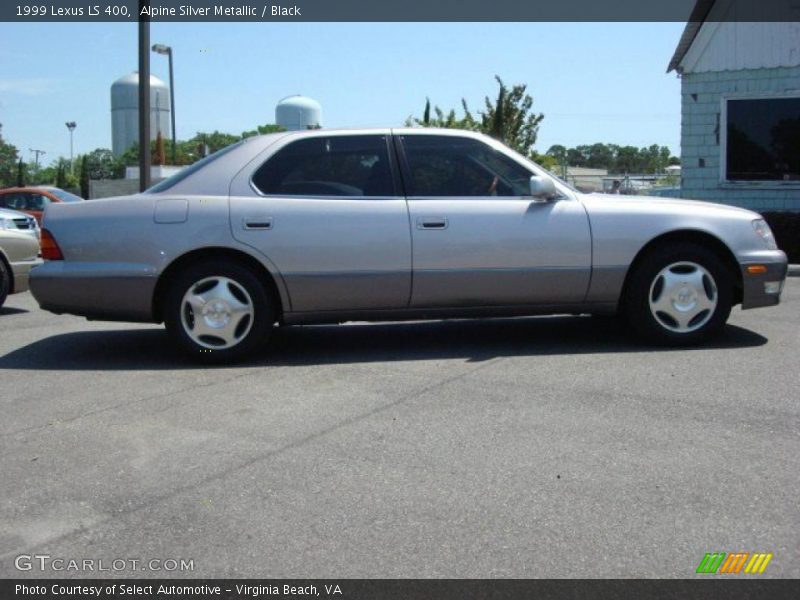 Alpine Silver Metallic / Black 1999 Lexus LS 400