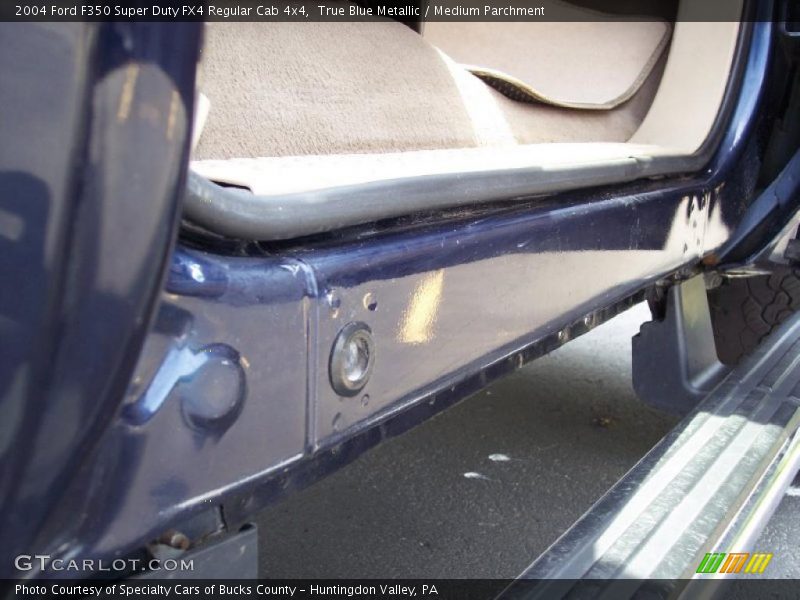 True Blue Metallic / Medium Parchment 2004 Ford F350 Super Duty FX4 Regular Cab 4x4