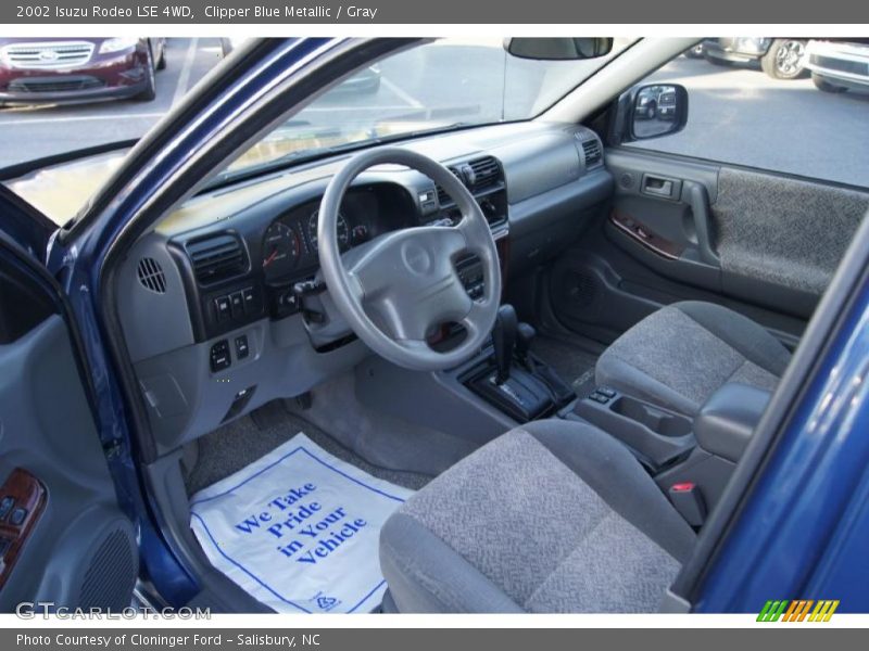  2002 Rodeo LSE 4WD Gray Interior