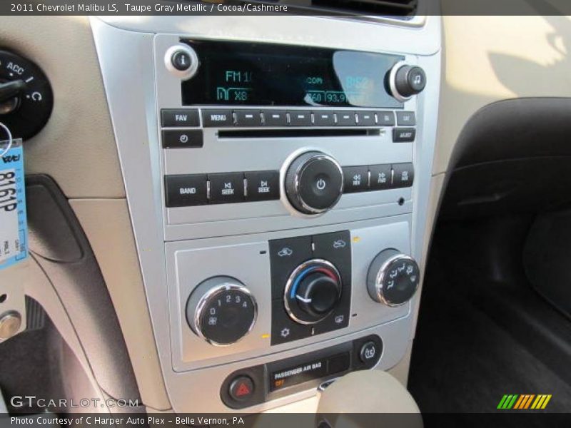 Taupe Gray Metallic / Cocoa/Cashmere 2011 Chevrolet Malibu LS