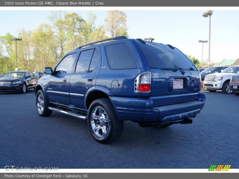 Clipper Blue Metallic / Gray 2002 Isuzu Rodeo LSE 4WD