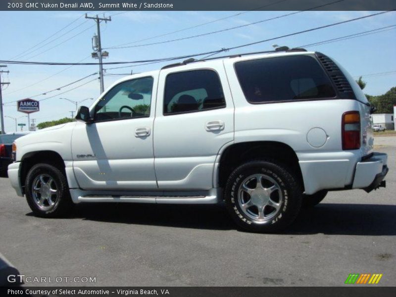 Summit White / Sandstone 2003 GMC Yukon Denali AWD