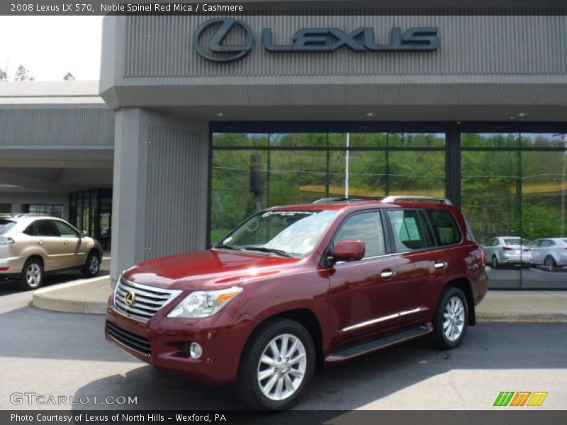 Noble Spinel Red Mica / Cashmere 2008 Lexus LX 570