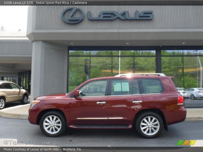 Noble Spinel Red Mica / Cashmere 2008 Lexus LX 570