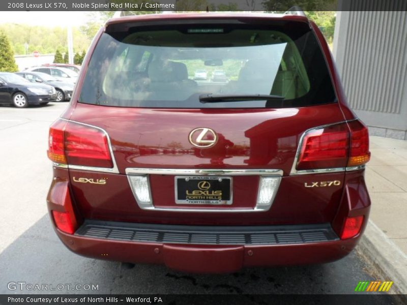Noble Spinel Red Mica / Cashmere 2008 Lexus LX 570