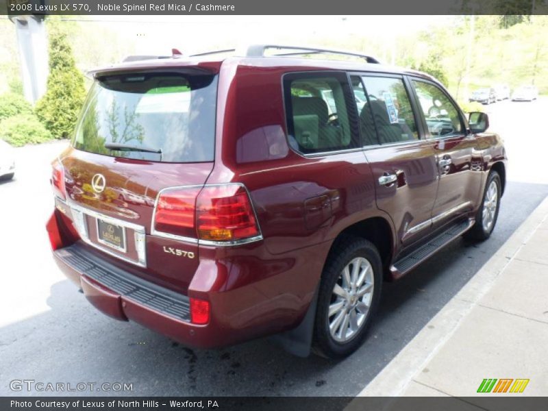 Noble Spinel Red Mica / Cashmere 2008 Lexus LX 570