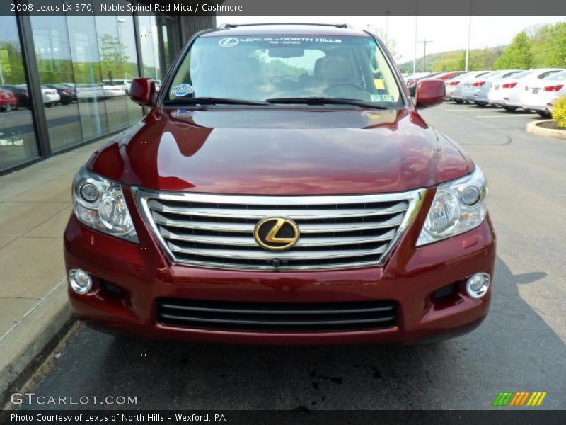 Noble Spinel Red Mica / Cashmere 2008 Lexus LX 570