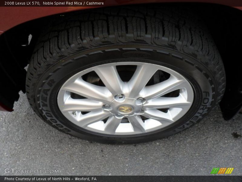 Noble Spinel Red Mica / Cashmere 2008 Lexus LX 570