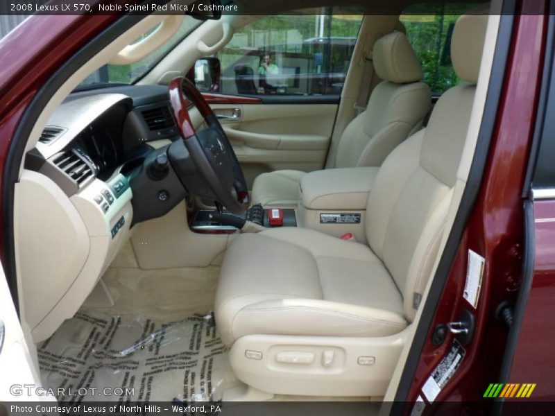 Noble Spinel Red Mica / Cashmere 2008 Lexus LX 570