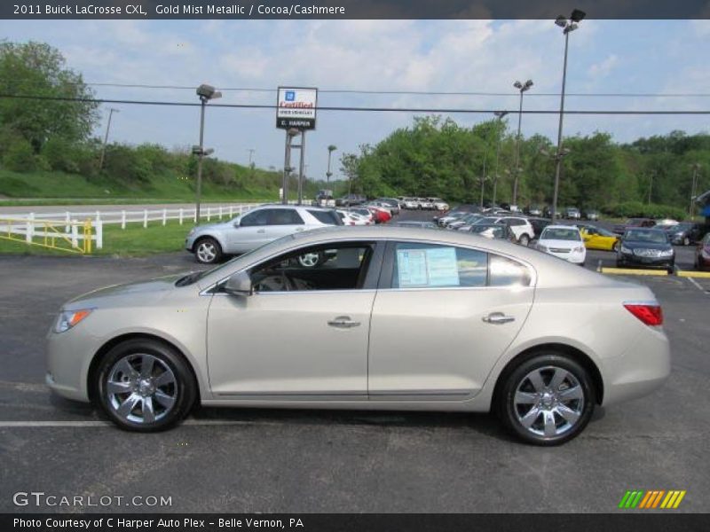 Gold Mist Metallic / Cocoa/Cashmere 2011 Buick LaCrosse CXL