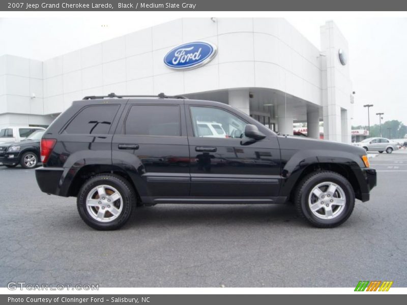 Black / Medium Slate Gray 2007 Jeep Grand Cherokee Laredo