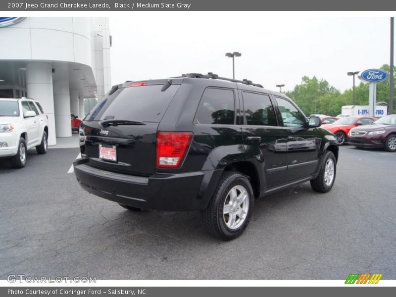 Black / Medium Slate Gray 2007 Jeep Grand Cherokee Laredo