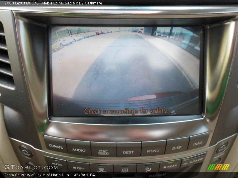Noble Spinel Red Mica / Cashmere 2008 Lexus LX 570