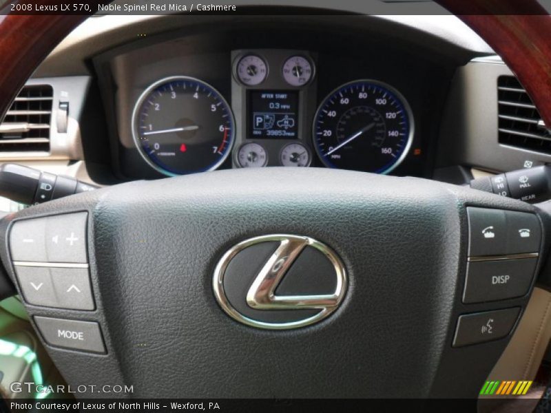 Noble Spinel Red Mica / Cashmere 2008 Lexus LX 570