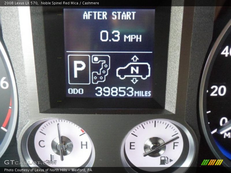Noble Spinel Red Mica / Cashmere 2008 Lexus LX 570