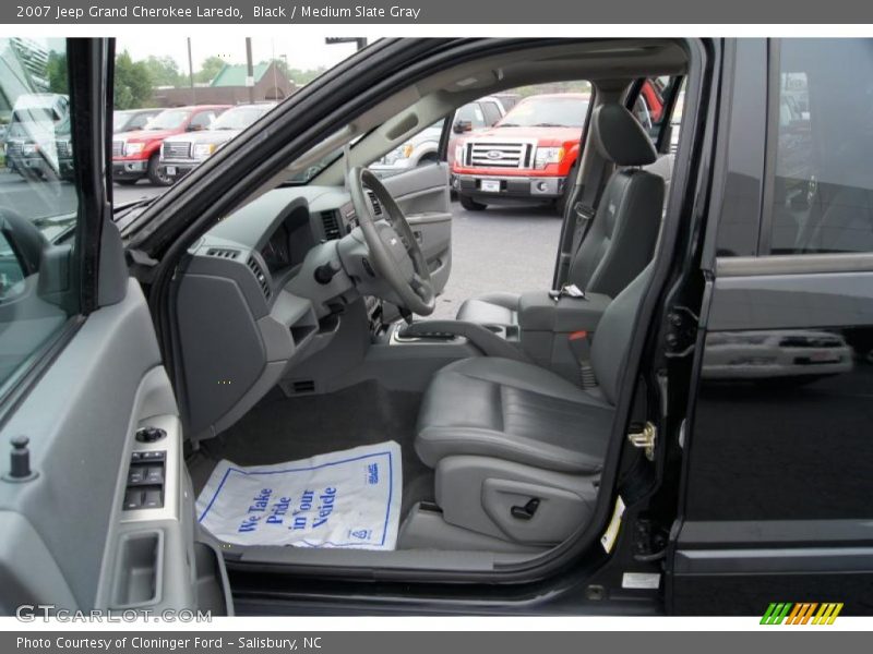 Black / Medium Slate Gray 2007 Jeep Grand Cherokee Laredo
