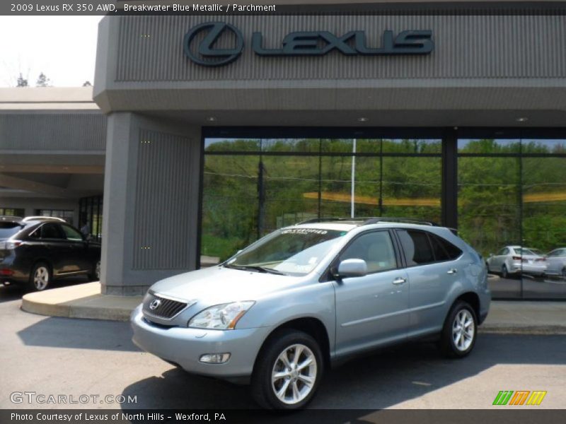 Breakwater Blue Metallic / Parchment 2009 Lexus RX 350 AWD