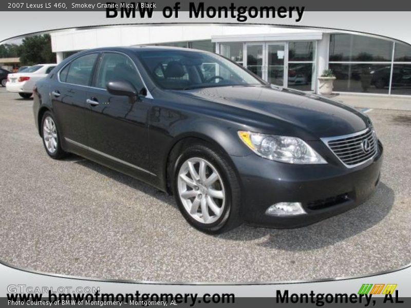 Smokey Granite Mica / Black 2007 Lexus LS 460