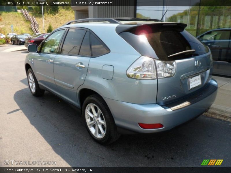 Breakwater Blue Metallic / Parchment 2009 Lexus RX 350 AWD