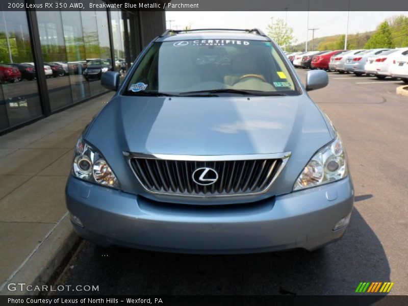 Breakwater Blue Metallic / Parchment 2009 Lexus RX 350 AWD