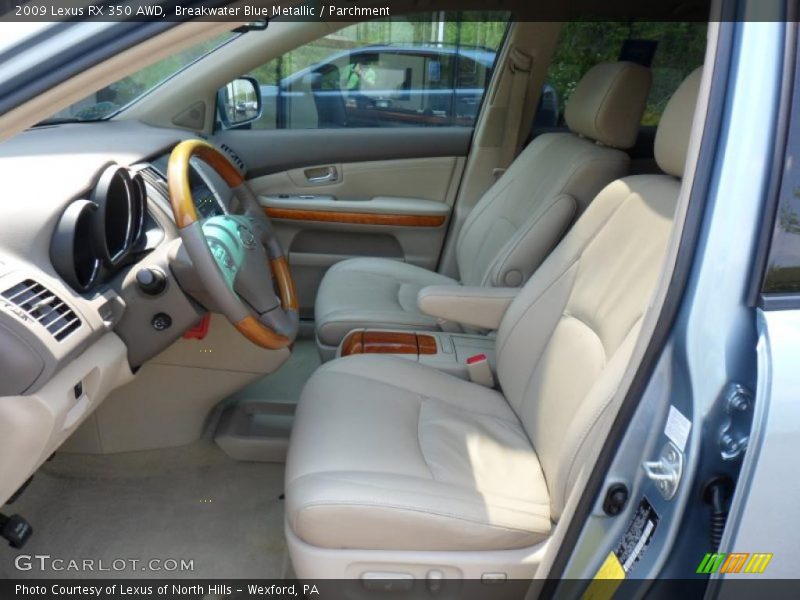 Breakwater Blue Metallic / Parchment 2009 Lexus RX 350 AWD
