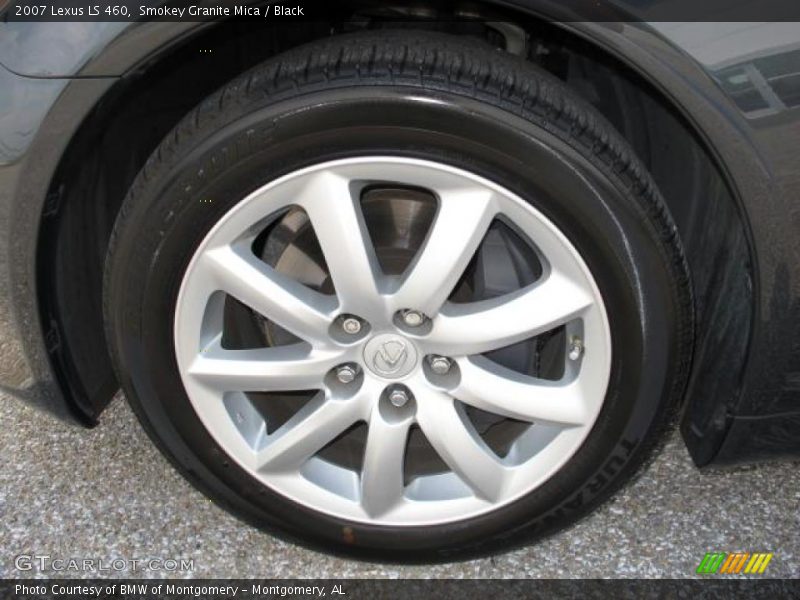 Smokey Granite Mica / Black 2007 Lexus LS 460