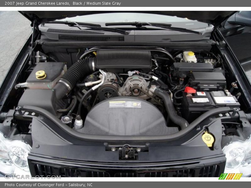 Black / Medium Slate Gray 2007 Jeep Grand Cherokee Laredo
