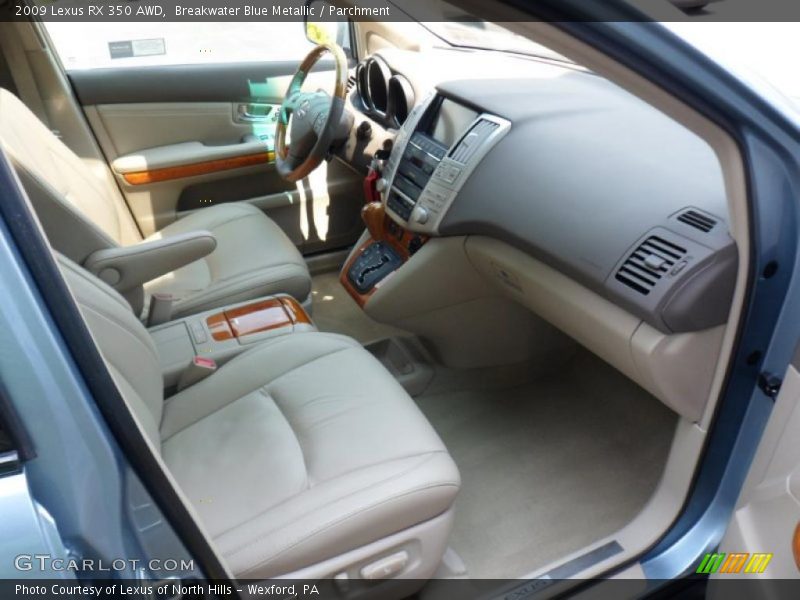 Breakwater Blue Metallic / Parchment 2009 Lexus RX 350 AWD