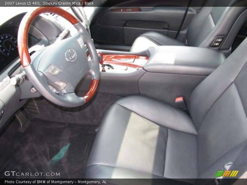 Smokey Granite Mica / Black 2007 Lexus LS 460