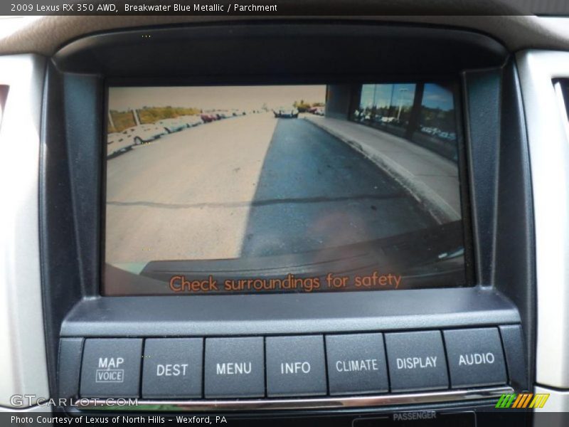 Breakwater Blue Metallic / Parchment 2009 Lexus RX 350 AWD