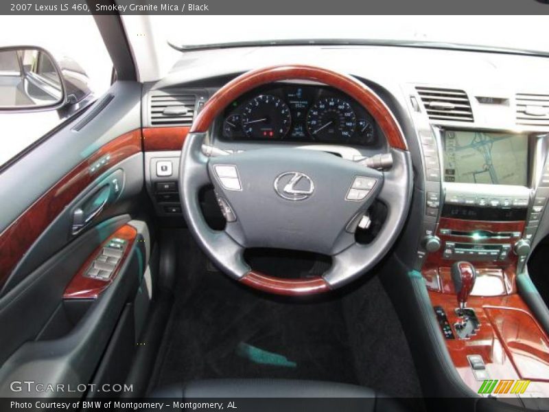 Smokey Granite Mica / Black 2007 Lexus LS 460