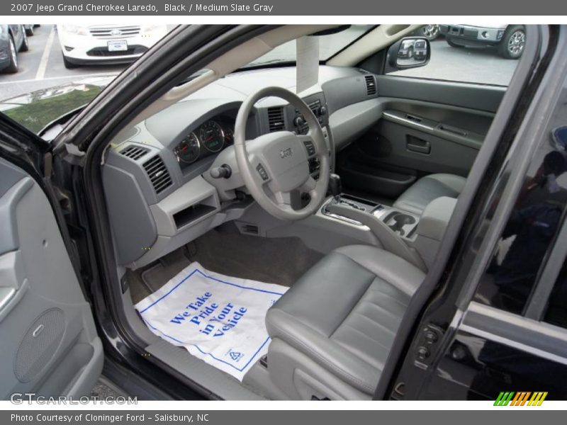 Black / Medium Slate Gray 2007 Jeep Grand Cherokee Laredo