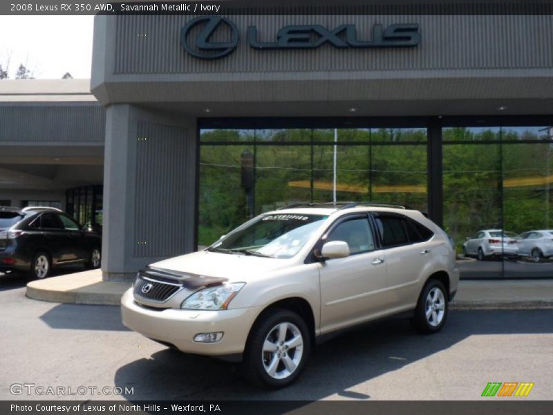 Savannah Metallic / Ivory 2008 Lexus RX 350 AWD