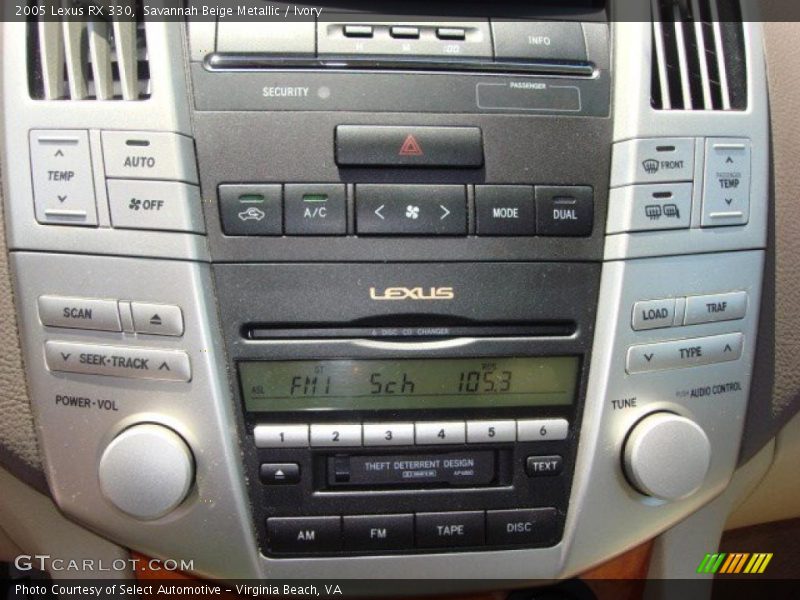 Savannah Beige Metallic / Ivory 2005 Lexus RX 330