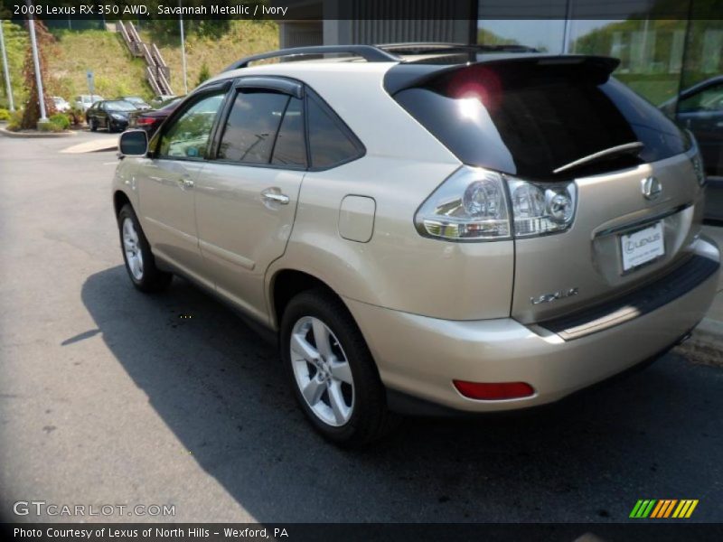 Savannah Metallic / Ivory 2008 Lexus RX 350 AWD