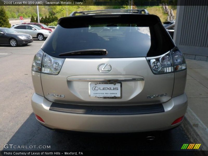 Savannah Metallic / Ivory 2008 Lexus RX 350 AWD
