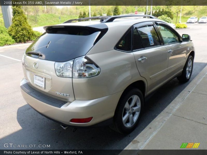 Savannah Metallic / Ivory 2008 Lexus RX 350 AWD