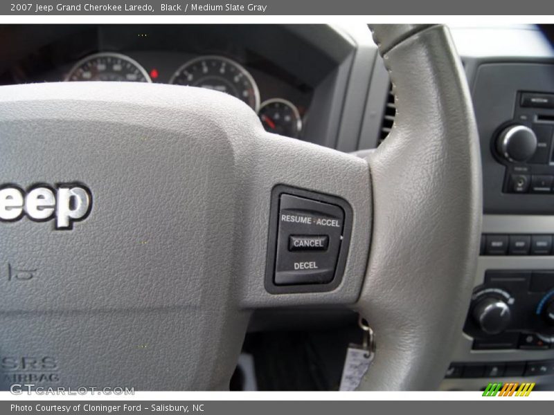 Black / Medium Slate Gray 2007 Jeep Grand Cherokee Laredo