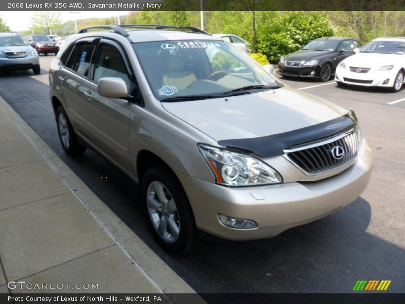 Savannah Metallic / Ivory 2008 Lexus RX 350 AWD